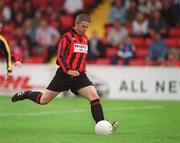 28 July 2002; Peter Nolan of CIE Ranch during the FAI Carlsberg Senior Cup Second Round match between CIE Ranch and Longford Town at Richmond Park in Dublin. Photo by Pat Murphy/Sportsfile