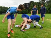 19 July 2017; Leinster academy players Ronan Kellegher, left, and Caelan Doris, watch on during the Bank of Ireland Leinster Rugby School of Excellence at Kings Hospital in Palmerstown, Dublin. Photo by Sam Barnes/Sportsfile