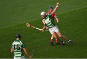 19 July 2017; William Hurley of Valley Rovers in action against Joe Jordan of Blarney during the Cork County Premier Intermediate Championship match between Blarney and Valley Rovers at Páirc Ui Chaoimh in Co. Cork. Photo by Eóin Noonan/Sportsfile