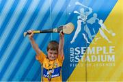 9 July 2017; Clare supporter Gearóid Mannion, age 7, before the Munster GAA Hurling Senior Championship Final match between Clare and Cork at Semple Stadium in Thurles, Co Tipperary. Photo by Piaras Ó Mídheach/Sportsfile