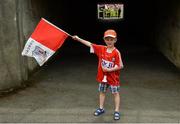 9 July 2017; Cork supporter Liam Power, age 8, from Castletownbere, before the Munster GAA Hurling Senior Championship Final match between Clare and Cork at Semple Stadium in Thurles, Co Tipperary. Photo by Piaras Ó Mídheach/Sportsfile
