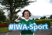 21 July 2017; The Irish Wheelchair Association launched its Strategic Plan at an event in its National Headquarters in Dublin today. Joined by junior athletes, various wheelchair sporting clubs, Paralympians and other sporting organisations, IWA-Sport announced its aims to develop and promote sport, physical and recreational opportunities for people with disabilities, through a programme of quality sporting events and activities over the next three years. The all-encompassing ambition for IWA-Sport over the next three years is to enhance recreational and competitive sporting opportunities through a programme of quality events and activities. Pictured at the launch is swimmer Nicole Turner. Photo by Ramsey Cardy/Sportsfile