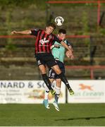 21 July 2017; Oscar Brennan of Bohemians in action against Conor McDermott of Derry City during the SSE Airtricity League Premier Division match between Bohemians and Derry City at Dalymount Park in Dublin. Photo by Sam Barnes/Sportsfile