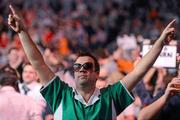 22 March 2011; A supporter at the McCoy's Premier League Darts Tournament. O2, Dublin. Picture credit: Stephen McCarthy / SPORTSFILE