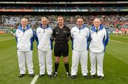 17 March 2012; Referee John Kelly and his umpires, left to right, Mike Mackey, Morgan Darcy, Padraic Connolly and Ollie King. AIB GAA Hurling All-Ireland Senior Club Championship Final, Coolderry, Offaly, v Loughgiel Shamrocks, Antrim, Croke Park, Dublin. Picture credit: Ray McManus / SPORTSFILE