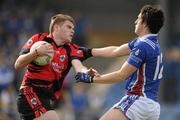 24 March 2012; Jason Dowdall, St. Mary's, in action against Joseph Donnellan, St. Jarlath's. All-Ireland Colleges Senior Football Championship Semi-Final, St. Jarlath's, Tuam, Co. Galway v St. Mary's, Edenderry, Co. Offaly, Pearse Park, Longford. Picture credit: Brendan Moran / SPORTSFILE