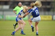 22 July 2017; Laura Nerney of Laois in action against Donna English of Cavan during the TG4 Senior All Ireland Championship Preliminary match between Cavan and Laois in Ashbourne, Co. Meath. Photo by Barry Cregg/Sportsfile *** NO REPRODUCTIN FEE ***