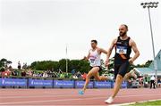 22 July 2017; Micheal O'Connors of Crusaders AC, Co. Dublin, left, and Mark McDonald of Clonliffe Harriers AC, Co. Dublin, competing in the Men's 800m during the Irish Life Health National Senior Track & Field Championships – Day 1 at Morton Stadium in Santry, Co. Dublin. Photo by Sam Barnes/Sportsfile