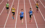 22 July 2017; Eanna Madden of Carrick-On-Shannon AC, Co Leitrim, on his way to winning his heat whilst competing in the Men's 200m during the Irish Life Health National Senior Track & Field Championships – Day 1 at Morton Stadium in Santry, Co. Dublin. Photo by Sam Barnes/Sportsfile