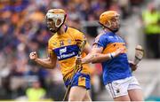 22 July 2017; Aaron Cunningham of Clare celebrates after scoring his side's first goal during the GAA Hurling All-Ireland Senior Championship Quarter-Final match between Clare and Tipperary at Páirc Uí Chaoimh in Cork. Photo by Stephen McCarthy/Sportsfile
