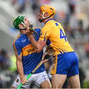 22 July 2017; Noel McGrath of Tipperary and Cian Dillon of Clare during the GAA Hurling All-Ireland Senior Championship Quarter-Final match between Clare and Tipperary at Páirc Uí Chaoimh in Cork. Photo by Stephen McCarthy/Sportsfile