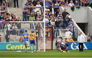 22 July 2017; Aaron Cunningham of Clare, 14, on his way to scoring a goal in the 20th minute during the GAA Hurling All-Ireland Senior Championship Quarter-Final match between Clare and Tipperary at Páirc Uí Chaoimh in Cork. Photo by Ray McManus/Sportsfile