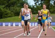 22 July 2017; Kevin Woods of Crusaders AC, Co Dublin, competing in the Men's 800m  during the Irish Life Health National Senior Track & Field Championships – Day 1 at Morton Stadium in Santry, Co. Dublin. Photo by Sam Barnes/Sportsfile