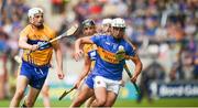 22 July 2017; Patrick Maher of Tipperary in action against Conor Cleary of Clare during the GAA Hurling All-Ireland Senior Championship Quarter-Final match between Clare and Tipperary at Páirc Uí Chaoimh in Co. Cork. Photo by Cody Glenn/Sportsfile