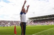 22 July 2017; Tipperary manager Michael Ryan reacts during the closing stages of the GAA Hurling All-Ireland Senior Championship Quarter-Final match between Clare and Tipperary at Páirc Uí Chaoimh in Cork. Photo by Stephen McCarthy/Sportsfile