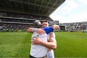 22 July 2017; Tipperary's Padraic Maher and manager Michael Ryan following the GAA Hurling All-Ireland Senior Championship Quarter-Final match between Clare and Tipperary at Páirc Uí Chaoimh in Cork. Photo by Stephen McCarthy/Sportsfile
