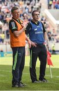 22 July 2017; Clare joint managers Gerry O'Connor, right, and Donal Moloney during the GAA Hurling All-Ireland Senior Championship Quarter-Final match between Clare and Tipperary at Páirc Uí Chaoimh in Cork. Photo by Stephen McCarthy/Sportsfile