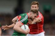 22 July 2017; Aidan O'Shea of Mayo in action against Eoin Cadogan of Cork during the GAA Football All-Ireland Senior Championship Round 4A match between Cork and Mayo at Gaelic Grounds in Co. Limerick. Photo by Piaras Ó Mídheach/Sportsfile