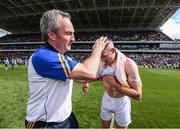 22 July 2017; Tipperary manager Michael Ryan and Padraic Maher following the GAA Hurling All-Ireland Senior Championship Quarter-Final match between Clare and Tipperary at Páirc Uí Chaoimh in Cork. Photo by Stephen McCarthy/Sportsfile