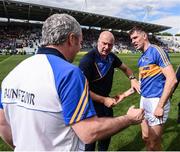 22 July 2017; Seamus Callanan of Tipperary has his hand attended to following the GAA Hurling All-Ireland Senior Championship Quarter-Final match between Clare and Tipperary at Páirc Uí Chaoimh in Cork. Photo by Stephen McCarthy/Sportsfile