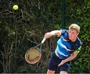 22 July 2017; James Storrie of the UK in action against Tom Farkhursan of the UK during the Dún Laoghaire Rathdown Men's International Tennis Championships Final at Carrickmines Tennis Club in Dublin. Photo by Barry Cronin/Sportsfile