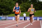 22 July 2017; Phil Healy of Bandon AC, Co . Cork, right, and Grainne Moynihan of West Muskerry AC, Co. Cork, competing in the Women's 400m during the Irish Life Health National Senior Track & Field Championships – Day 1 at Morton Stadium in Santry, Co. Dublin. Photo by Sam Barnes/Sportsfile