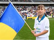 22 July 2017; Bord Gais Energy flagbearer during the GAA Hurling All-Ireland Senior Championship Quarter-Final match between Clare and Tipperary at Páirc Uí Chaoimh in Cork. Photo by Stephen McCarthy/Sportsfile
