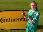 22 July 2017; Evelyn Daly of Cork City WFC with her Player of the Match trophy following the the Continental Tyres Women’s National League match between Cork City WFC and Galway WFC at Bishopstown Stadium in Co. Cork. Photo by Seb Daly/Sportsfile