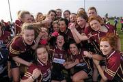 24 March 2012; Loreto players celebrate after the final whistle. Tesco All-Ireland Post Primary Schools Senior A Final, Loreto, Omagh v Colaiste Ide agus Iosef, Limerick, Kinnegad, Co. Westmeath. Picture credit: Matt Browne / SPORTSFILE