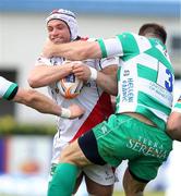 24 March 2012; Dan Tuohy, Ulster, is tackled by Lorenzo Cittadini, Treviso. Celtic League, Treviso v Ulster, Stadio di Mongio, Treviso, Italy. Picture credit: Daniele Resini / SPORTSFILE