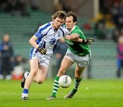 24 March 2012; Conor Phelan, Waterford, in action against Paul Kinnerk, Limerick. Allianz Football League, Division 4, Round 6, Limerick v Waterford, Gaelic Grounds, Limerick. Picture credit: Diarmuid Greene / SPORTSFILE