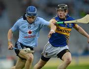 24 March 2012; Niall McMorrow, Dublin, in action against Donagh Maher, Tipperary. Allianz Hurling League, Division 1A, Round 4, Dublin v Tipperary, Croke Park, Dublin. Picture credit: Ray McManus / SPORTSFILE