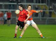 24 March 2012; Kevin McKernan, Down, in action against Billy Joe Padden, Armagh. Allianz Football League, Division 1, Round 6, Armagh v Down, Morgan Athletic Grounds, Armagh. Photo by Sportsfile