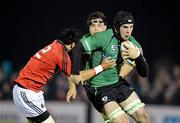 24 March 2012; Mick Kearney, Connacht, is tackled by Lifeimi Mafi, Munster. Celtic League, Connacht v Munster, Sportsground, Galway. Picture credit: Brendan Moran / SPORTSFILE