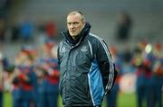 24 March 2012; The Dublin manager Pat Gilroy stands for the National Anthem. Allianz Football League, Division 1, Round 6, Dublin v Donegal, Croke Park, Dublin. Picture credit: Ray McManus / SPORTSFILE
