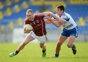25 March 2012; Damien Burke, Galway, in action against Drew Wylie, Monaghan. Allianz Football League, Division 2, Round 6, Monaghan v Galway, Pearse Park, Longford. Picture credit: Ray McManus / SPORTSFILE