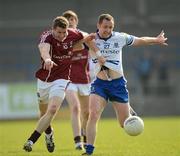 25 March 2012; Vinney Corey, Monaghan, in action against Gary Sice, Galway. Allianz Football League, Division 2, Round 6, Monaghan v Galway, Pearse Park, Longford. Picture credit: Ray McManus / SPORTSFILE