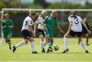 22 July 2017; Evelyn Daly of Cork City WFC in action against Grainne Barrett, left, Grainne Barrett, and Jenny Byrne of Galway WFC during the Continental Tyres Women’s National League match between Cork City WFC and Galway WFC at Bishopstown Stadium in Co. Cork. Photo by Seb Daly/Sportsfile