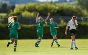22 July 2017; Clare Shine of Cork City WFC, right, celebrates after scoring her side's fourth goal of the game during the Continental Tyres Women’s National League match between Cork City WFC and Galway WFC at Bishopstown Stadium in Co. Cork. Photo by Seb Daly/Sportsfile