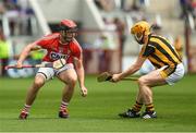 23 July 2017; Darren Casey of Cork in action against Niall O'Sullivan of Kilkenny during the GAA Hurling All-Ireland Intermediate Championship Final match between Cork and Kilkenny at Páirc Uí Chaoimh in Cork. Photo by Ray McManus/Sportsfile