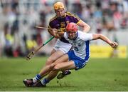 23 July 2017; Tadhg de Búrca of Waterford in action against Podge Doran of Wexford during the GAA Hurling All-Ireland Senior Championship Quarter-Final match between Wexford and Waterford at Páirc Uí Chaoimh in Cork. Photo by Stephen McCarthy/Sportsfile