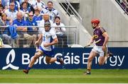 23 July 2017; Jake Dillon of Waterford in action against Willie Devereux of Wexford during the GAA Hurling All-Ireland Senior Championship Quarter-Final match between Wexford and Waterford at Páirc Uí Chaoimh in Cork. Photo by Cody Glenn/Sportsfile