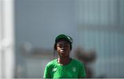 23 July 2017; Rhasidat Adeleke of Team Ireland from Tallaght, Dublin during the European Youth Olympic Festival 2017 training day at Olympic Park in Gyor, Hungary. Photo by Eóin Noonan/Sportsfile