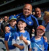23 July 2017; Waterford manager Derek McGrath takes a picture with Waterford supporters, from left, Ryan Oakham, age 8, Tadgh Ormond, age 8, and Finn Ormond, age 5, from Lismore, Co Waterford, following the GAA Hurling All-Ireland Senior Championship Quarter-Final match between Wexford and Waterford at Páirc Uí Chaoimh in Cork. Photo by Cody Glenn/Sportsfile