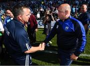 23 July 2017; Wexford manager Davy Fitzgerald, left, shakes hands with Waterford manager Derek McGrath following the GAA Hurling All-Ireland Senior Championship Quarter-Final match between Wexford and Waterford at Páirc Uí Chaoimh in Cork. Photo by Stephen McCarthy/Sportsfile