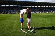 23 July 2017; Pauric Mahony of Waterford and Harry Kehoe of Wexford following the GAA Hurling All-Ireland Senior Championship Quarter-Final match between Wexford and Waterford at Páirc Uí Chaoimh in Cork. Photo by Stephen McCarthy/Sportsfile