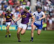 23 July 2017; Aidan Nolan of Wexford in action against  Kevin Moran of Waterford during the GAA Hurling All-Ireland Senior Championship Quarter-Final match between Wexford and Waterford at Páirc Uí Chaoimh in Cork. Photo by Ray McManus/Sportsfile