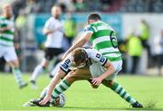 23 July 2017; David McMillan of Dundalk in action against Roberto Lopes of Shamrock Rovers during the SSE Airtricity League Premier Division match between Dundalk and Shamrock Rovers at Oriel Park in Dundalk, Co. Louth. Photo by Ramsey Cardy/Sportsfile