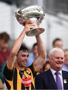 23 July 2017; Kilkenny captain Darragh Brennan lifts the cup following the GAA Hurling All-Ireland Intermediate Championship Final match between Cork and Kilkenny at Páirc Uí Chaoimh in Co Cork. Photo by Stephen McCarthy/Sportsfile