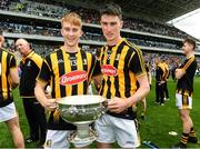 23 July 2017; Sean Carey and James Power of Kilkenny celebrate with the cup after the GAA Hurling All-Ireland Intermediate Championship Final match between Cork and Kilkenny at Páirc Uí Chaoimh in Cork. Photo by Ray McManus/Sportsfile